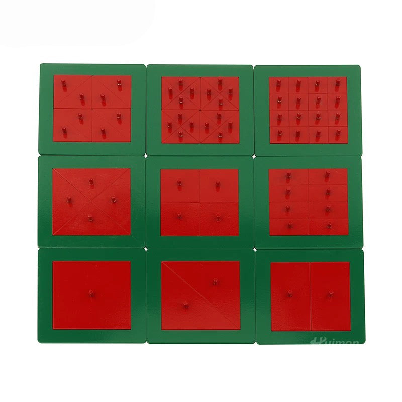 Metal Square* 9 Plates