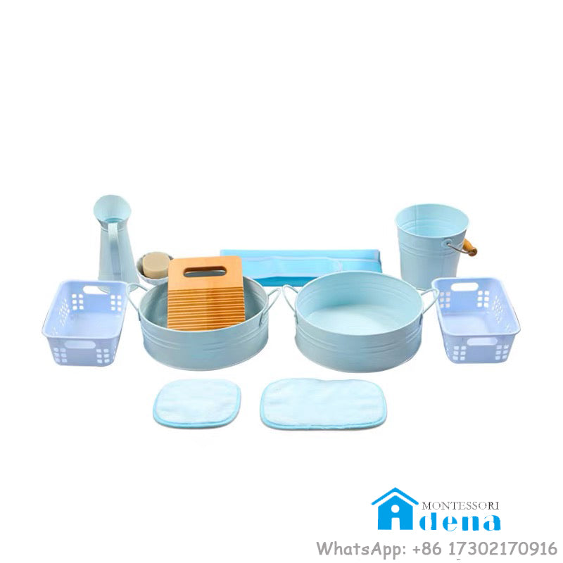Preschool Washing Dishes-Hands-Cloths
