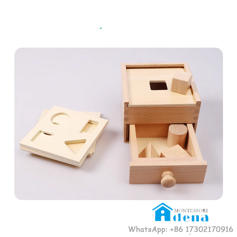 Buzón Montessori - Cajón con formas naturales