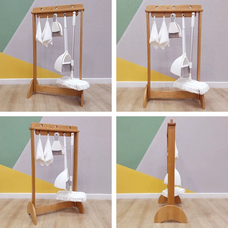 Cleaning Tools with Rack -set of 5
