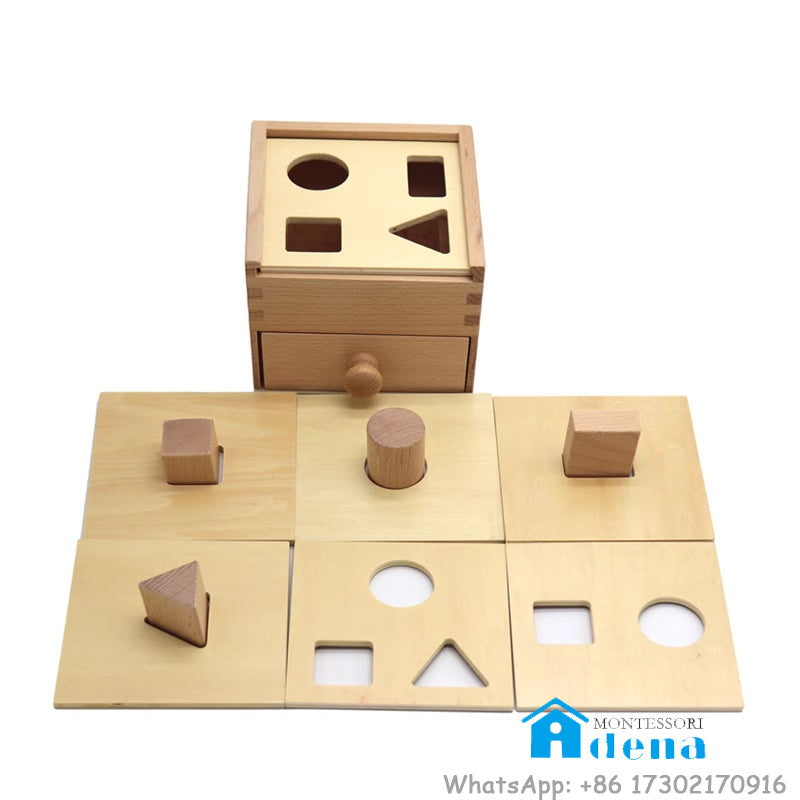 Buzón Montessori - Cajón con formas naturales