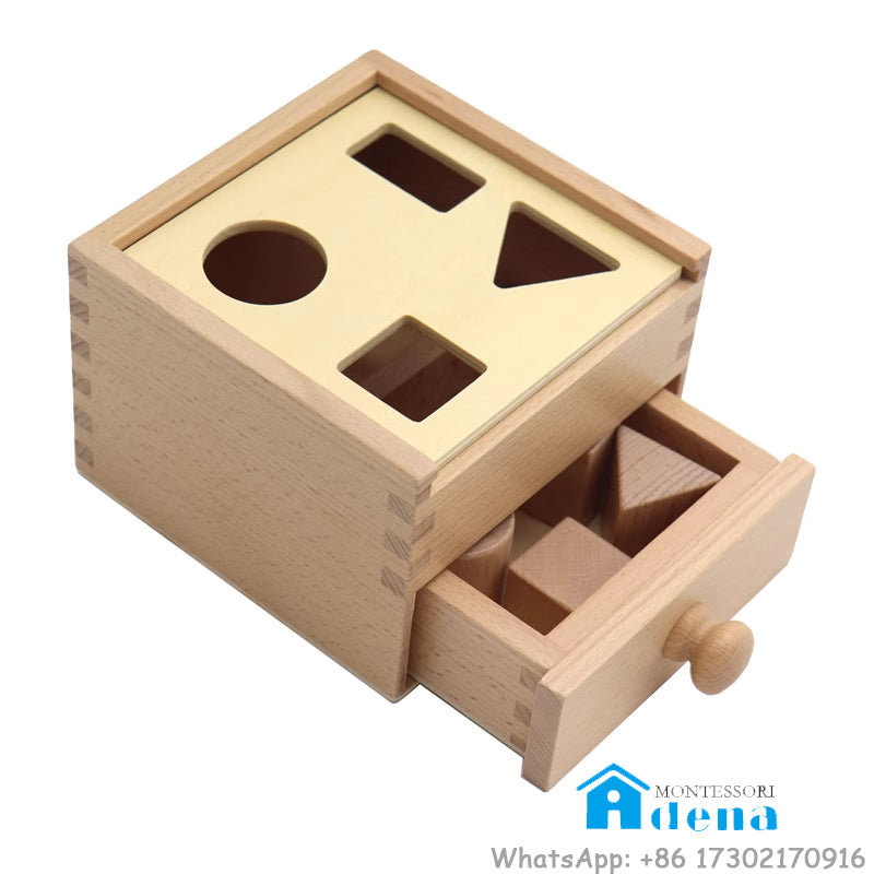 Buzón Montessori - Cajón con formas naturales