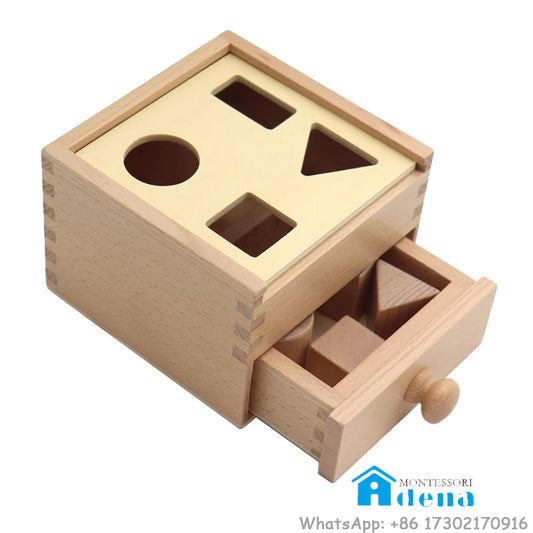 Buzón Montessori - Cajón con formas naturales