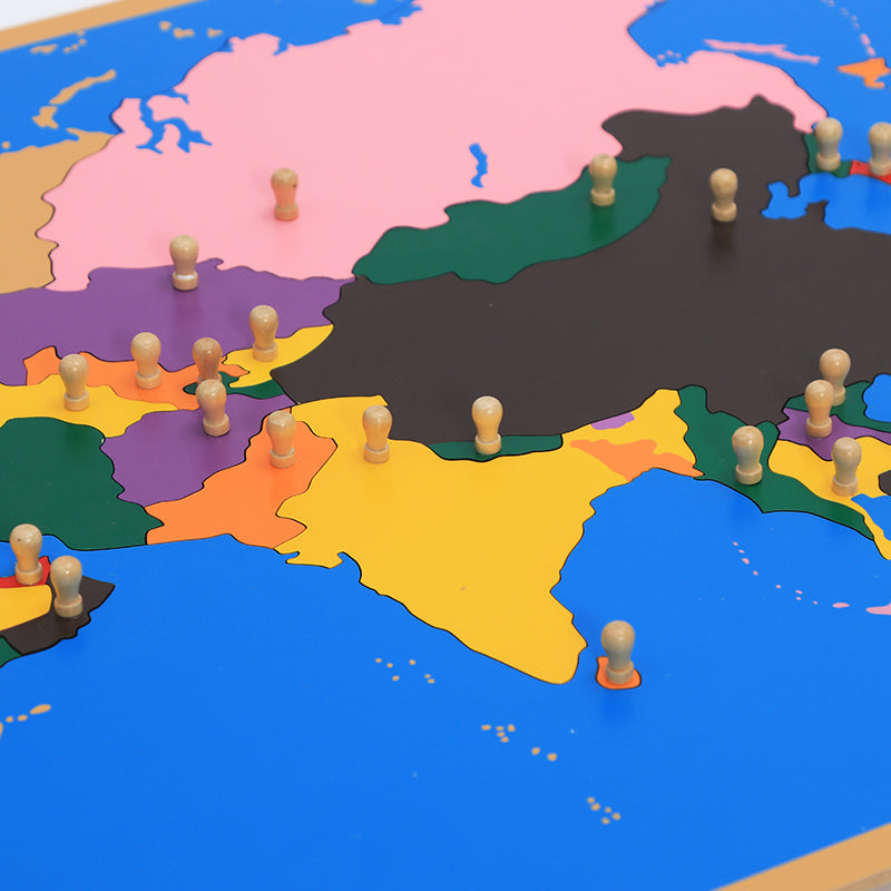 Puzzle Map of Asia