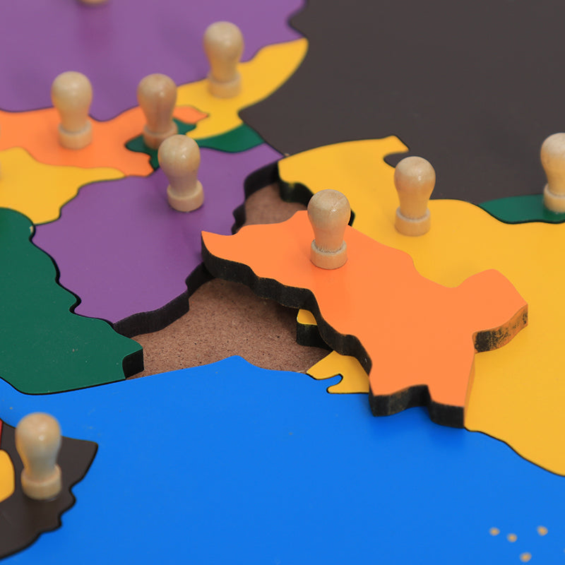 Puzzle Map of Asia