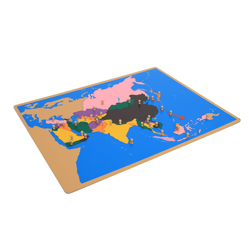 Puzzle Map of Asia