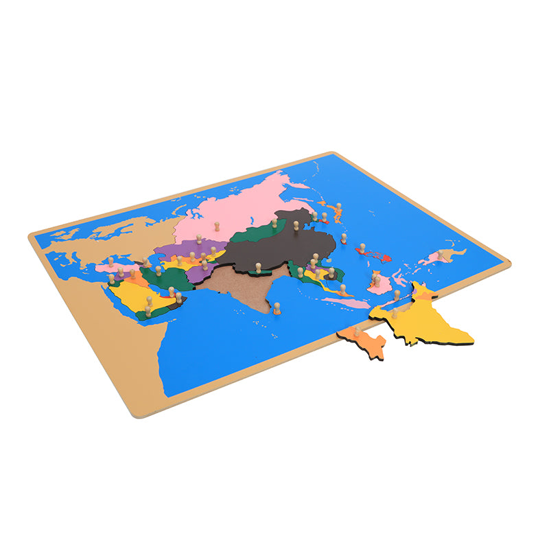 Puzzle Map of Asia