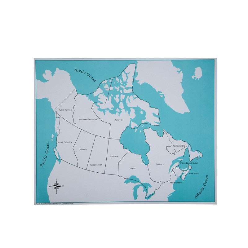 Labeled Canada Control Map