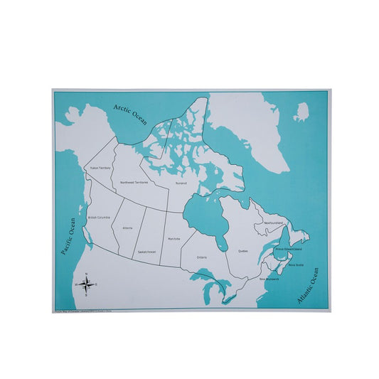Labeled Canada Control Map