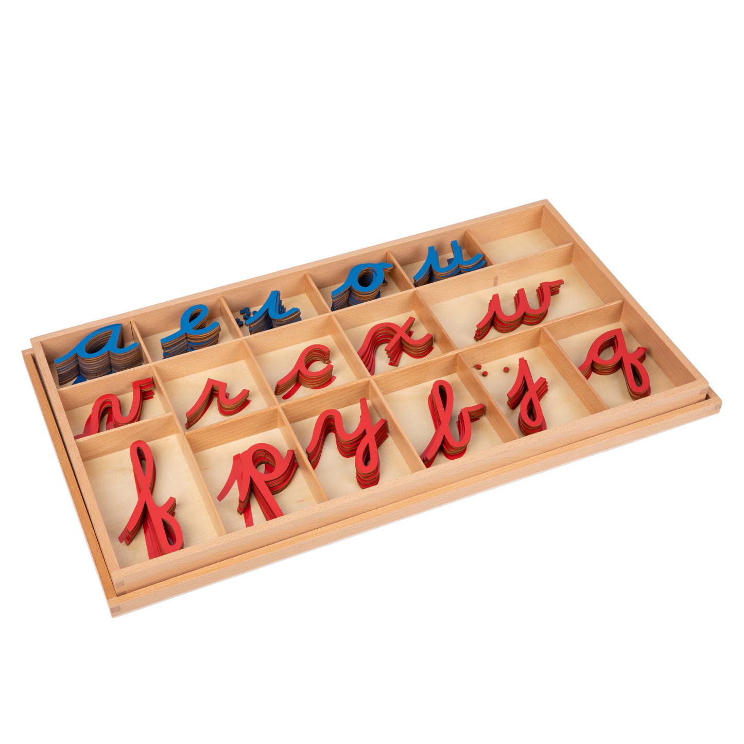 Large Wood Movable Alphabet -  Cursive