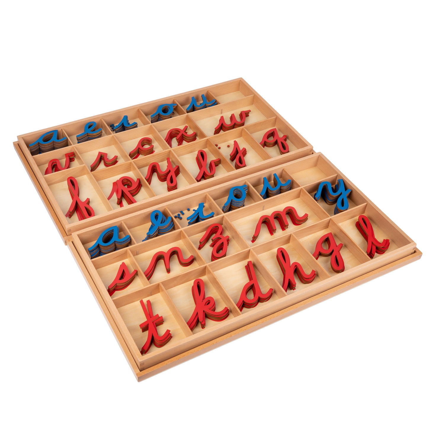 Large Wood Movable Alphabet -  Cursive