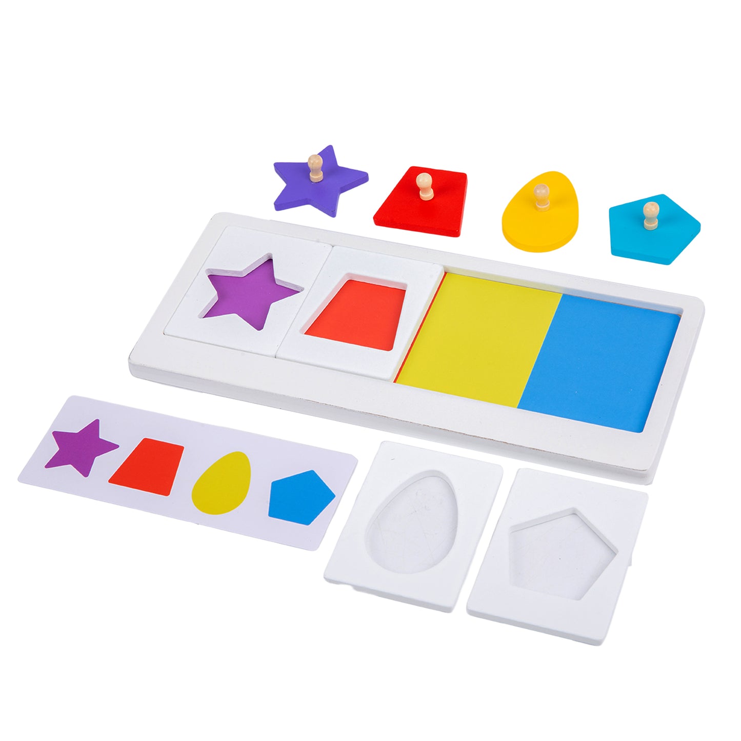 Colorful Multiple Shape Puzzles (24 Pieces)