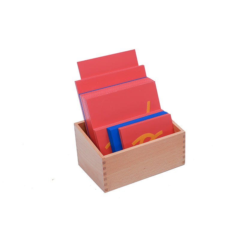 Lower Case Sandpaper Letters with Box - Cursive