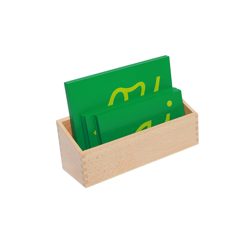 Sandpaper Double Letters with Box - Cursive