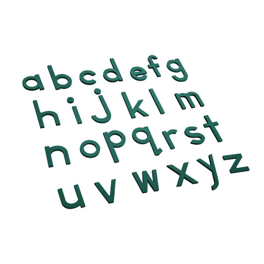 Lowercase Small Movable Alphabet - Green