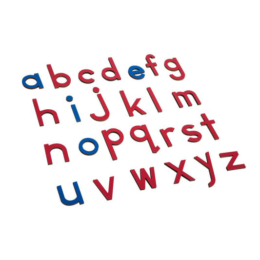 Lowercase Small Movable Alphabet - Blue & Red