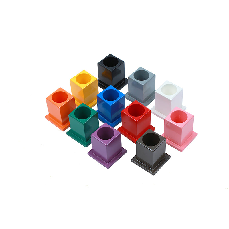 Set of 11 Colored Pencil Holders