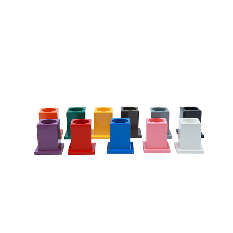 Set of 11 Colored Pencil Holders
