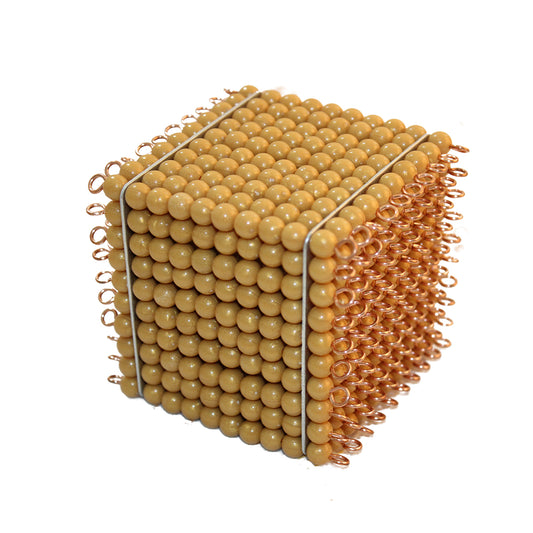 1 Golden Bead Thousand Cube